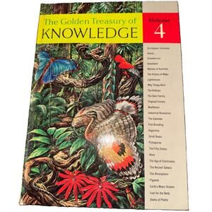 The Golden Treasury of Knowledge, Volume 4 Hardcover Golden Press 1961